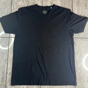 prAna Mens Black Short Sleeve T-Shirt Crew Neck Making Good Stuff Fair Trade XL